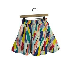 Kate Spade Jillian Skirt Brushstroke‎ Rainbow Artsy Back to School Girl's XL
